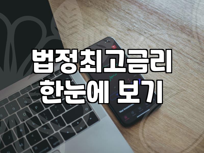 대부업이자 법정 최고금리 20퍼센트 계산과 불법 사채 구별법