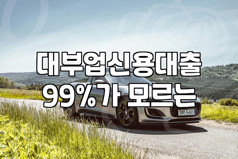 대부중개대출, 정말 급한 불 끌 수 있을까? 현실적인 고민들