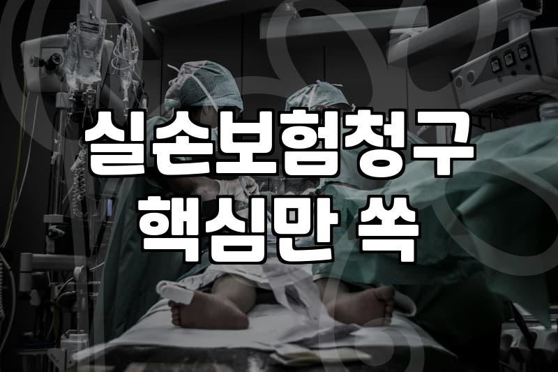 실비보험 청구하려고 서류 뒤지다 포기한 날