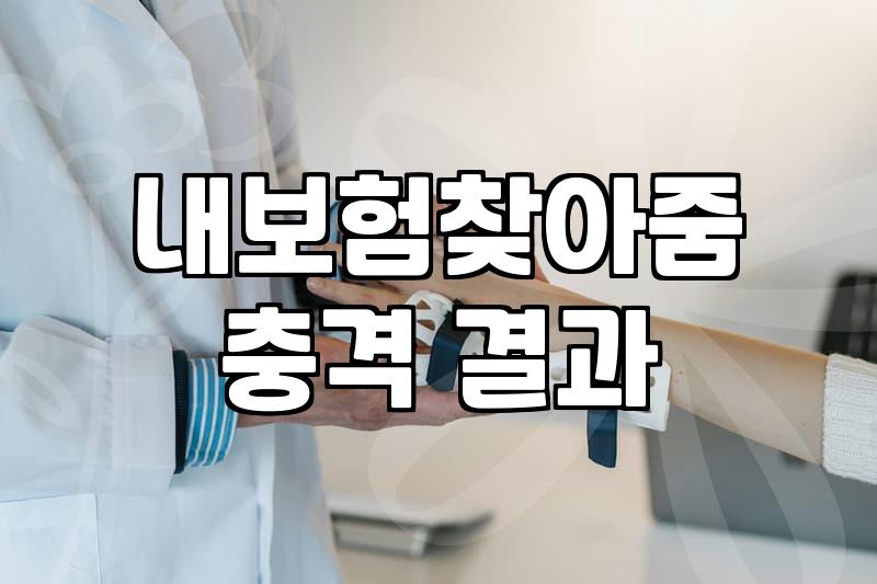 보험금 청구하려다 깜짝 놀란 내 보험 내역 조회기