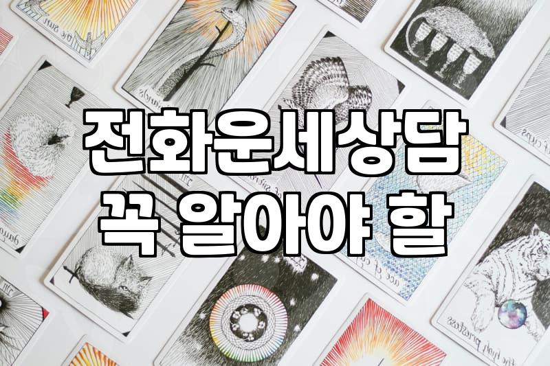 전화신점잘보는곳, 현명하게 선택하는 실용적 조언