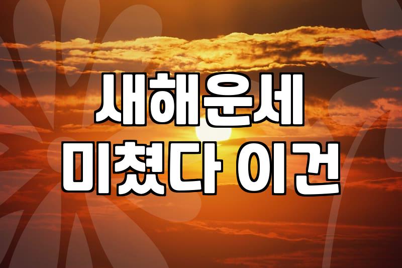 새벽에 충동적으로 결제해본 인터넷 사주 후기