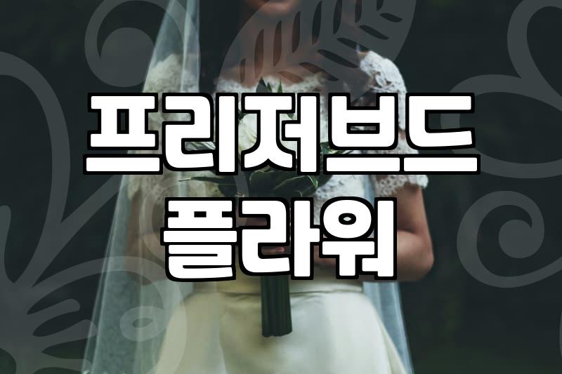 프리저브드꽃다발 보관 기간과 생화와 다른 관리 방법