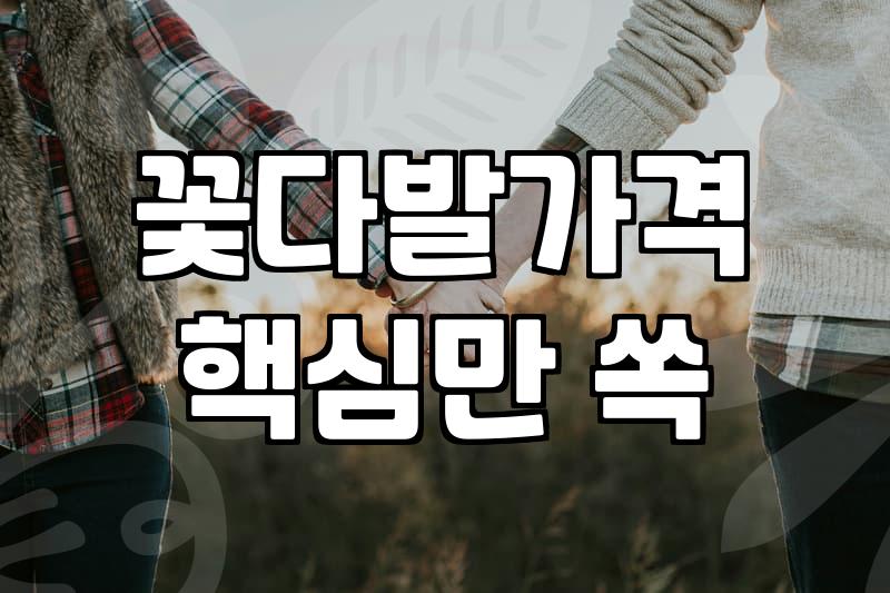 개업꽃다발 예산 설정과 선택 기준